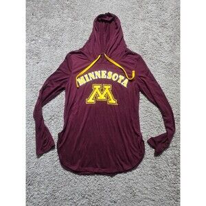 Colosseum Minnesota Golden Gophers Women's Long Sleeve Shirt Hoodie size Small